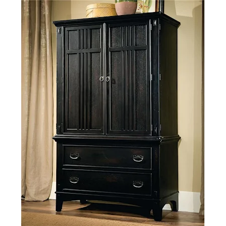 Entertainment Center Armoire with 2 Drawers